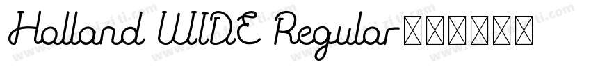 Holland WIDE Regular字体转换